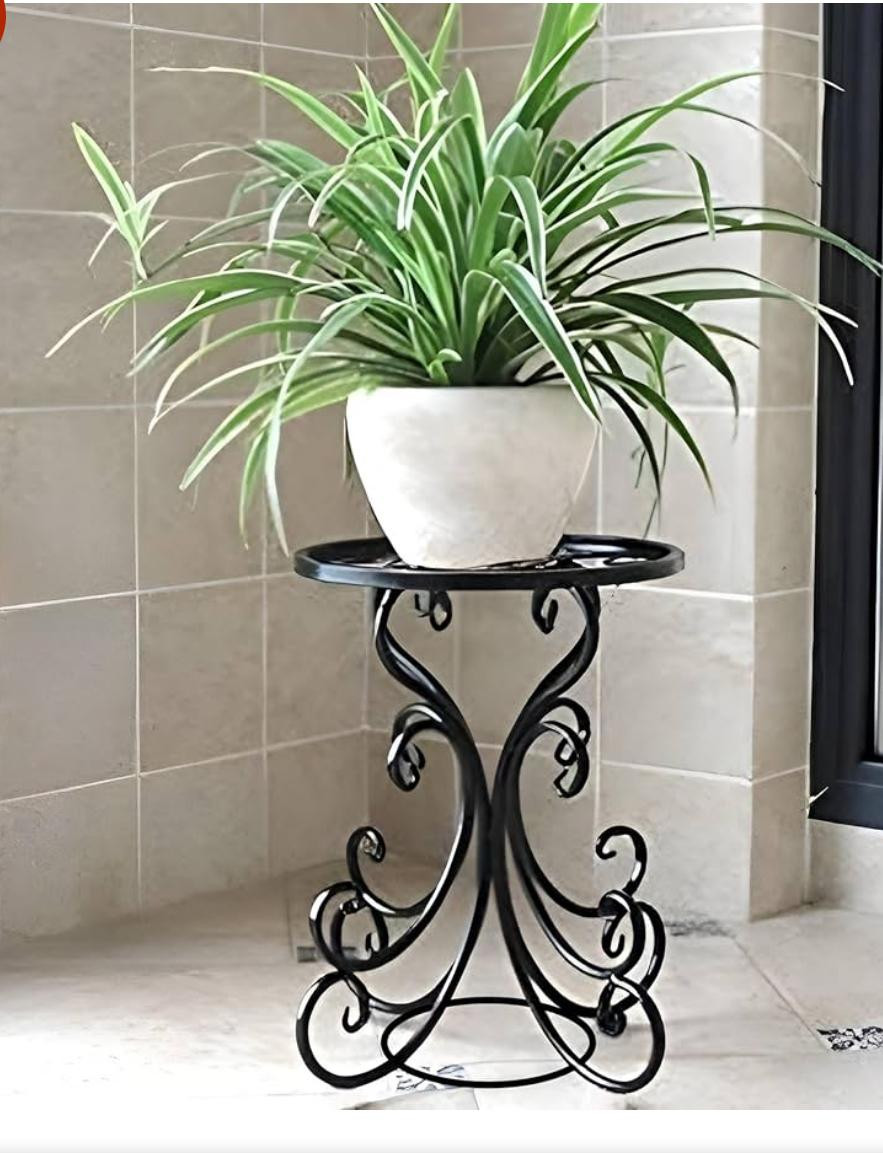 Elegant Wrought Iron Indoor Plant Stand