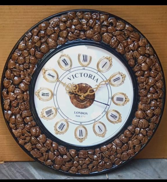 Victoria London Handcrafted Wooden Wall Clock