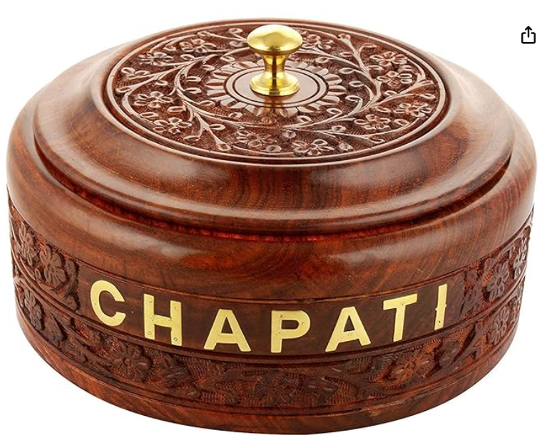 Sheesham Wooden Chapati Box