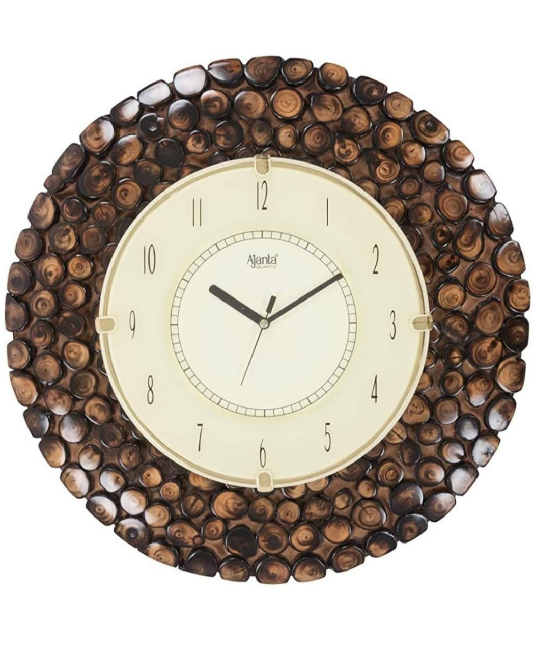 Handcrafted Rustic Wood Slice Wall Clock