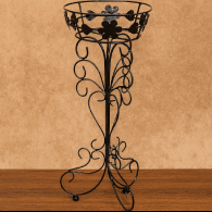 Klaasy Handcrafted Wrought Iron Flower Stand – Elegant Floral Design